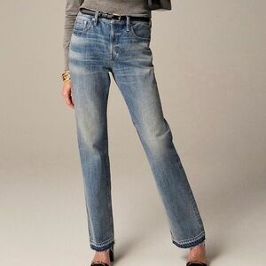 NWT J. Crew Mid-rise straight Jean size 24